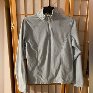 The North Face Womens TKA 100 Fleece 1/4 Zip Jacket Sky Blue Sweater Small (m)